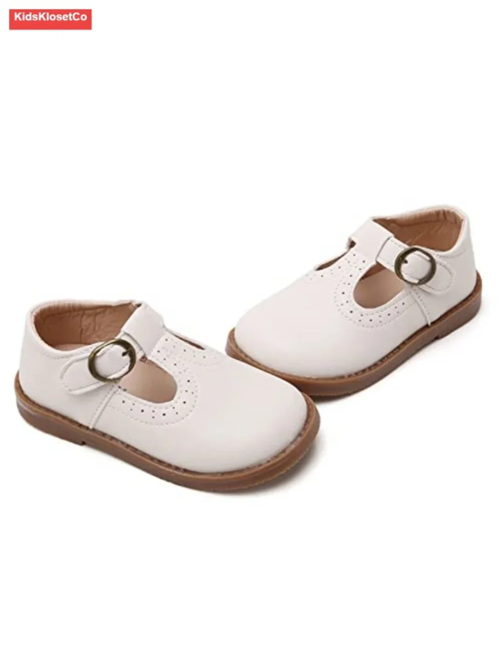 Little Girls Mary Jane Flats Ballet Princess Toddler Dress Shoes with Hook &